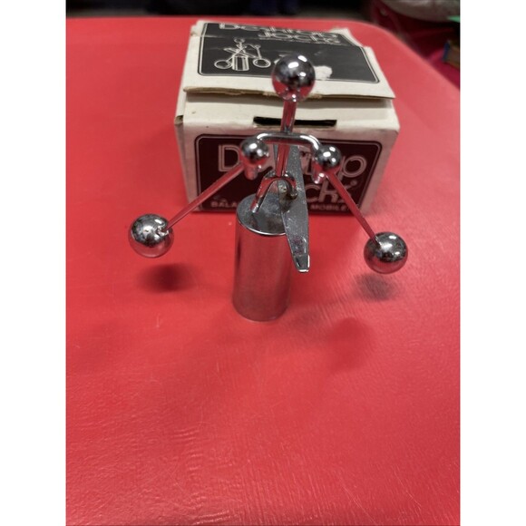 VTG 1978 Spencer Gifts Desktop Jocks Balancing Action Mobile metal figure Ski - Picture 2 of 5